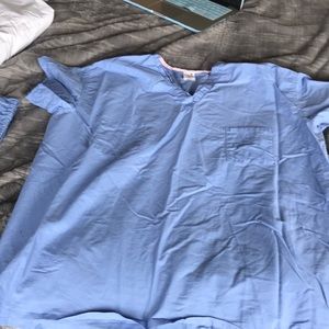 OR blue scrub top